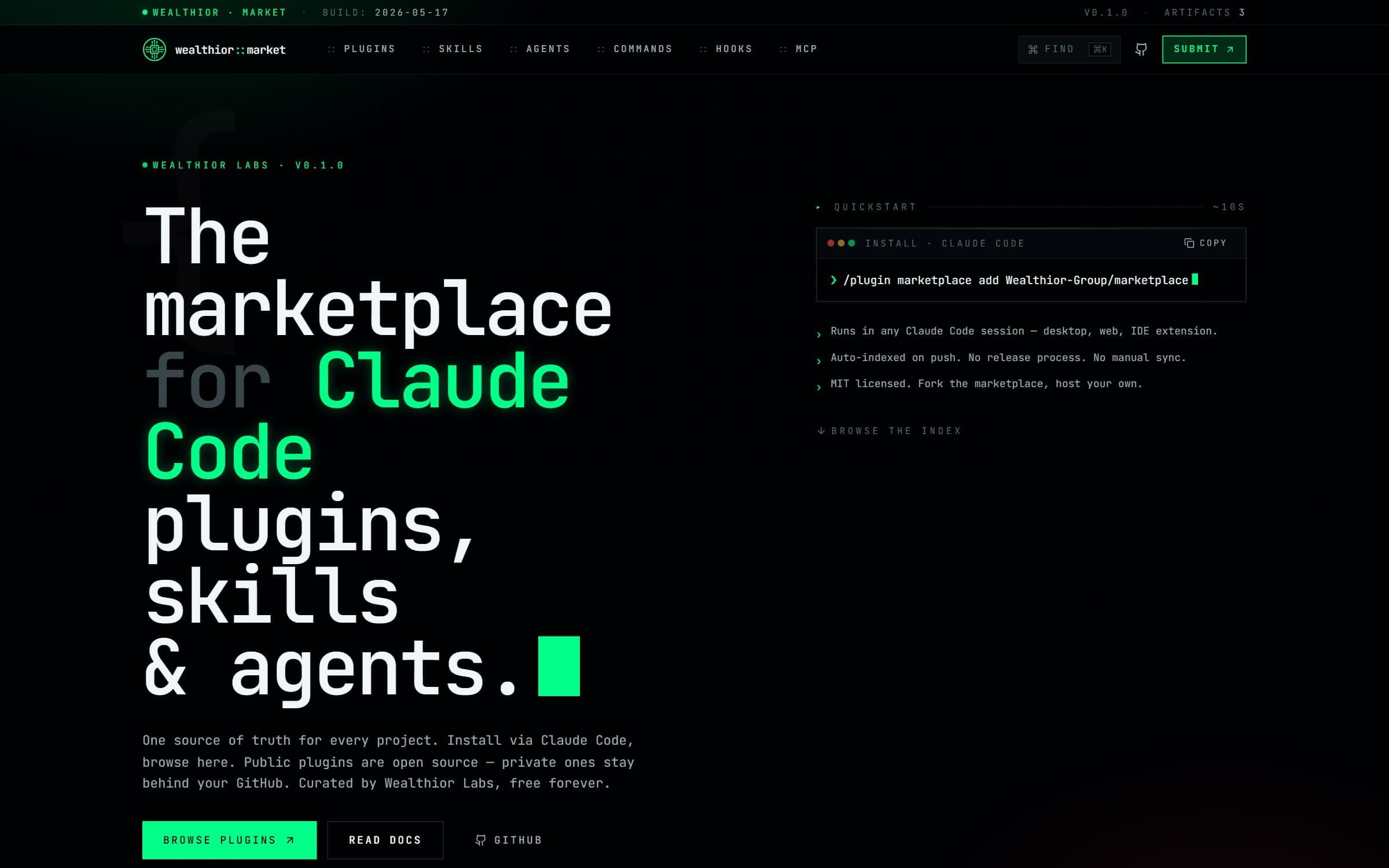 Wealthior Marketplace cover