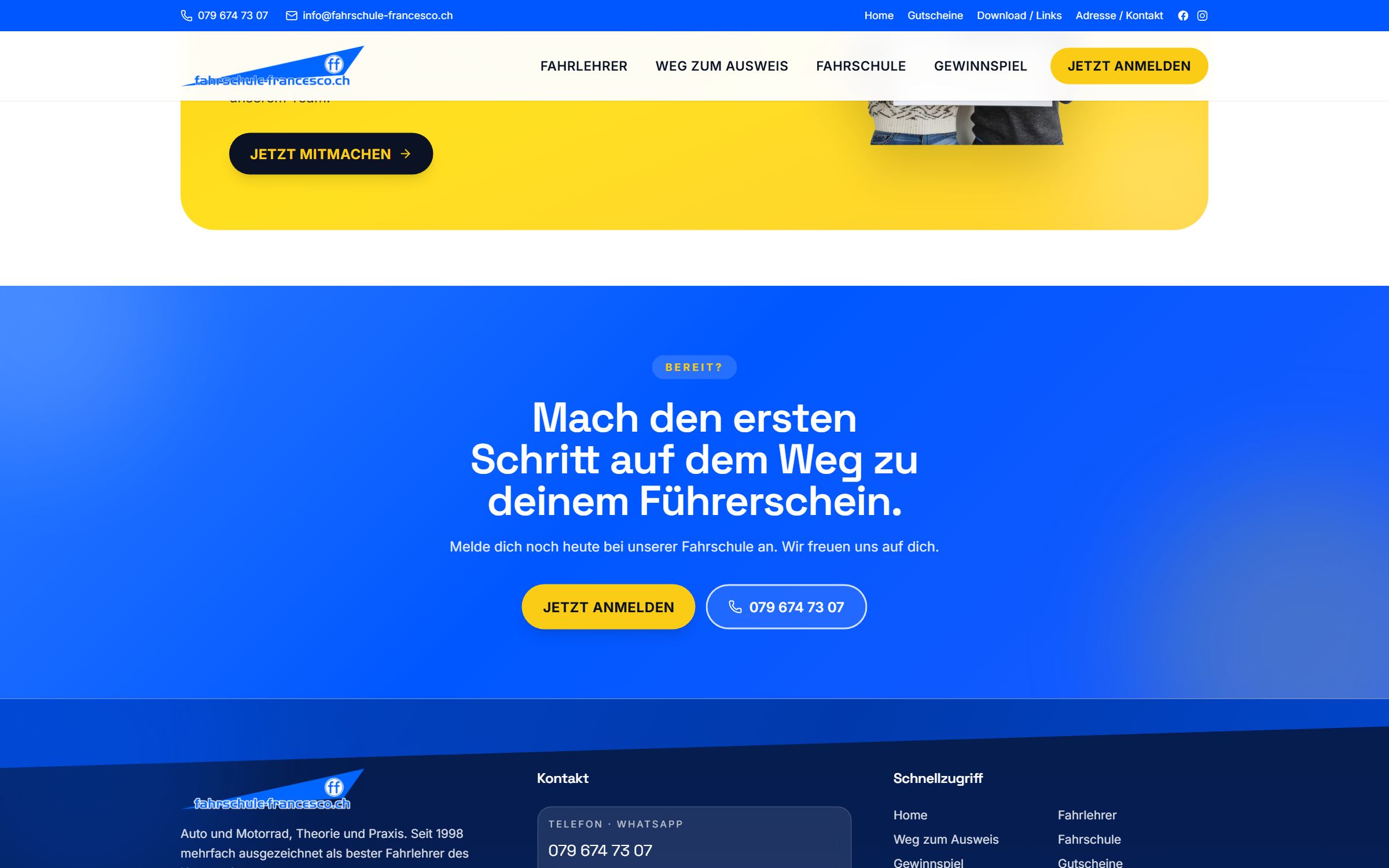 Fahrschule Francesco Weg zum Führerausweis