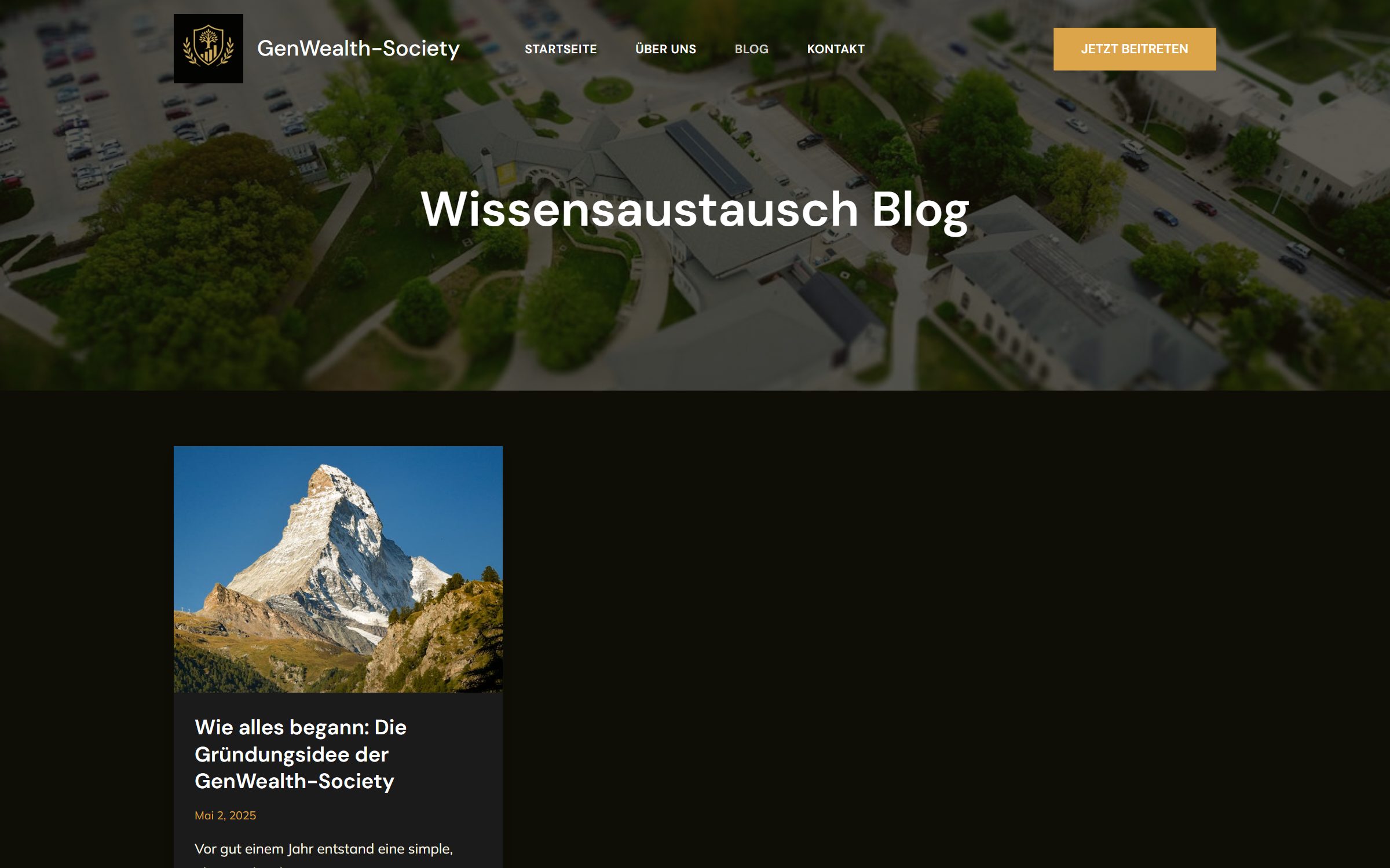 Member content and blog