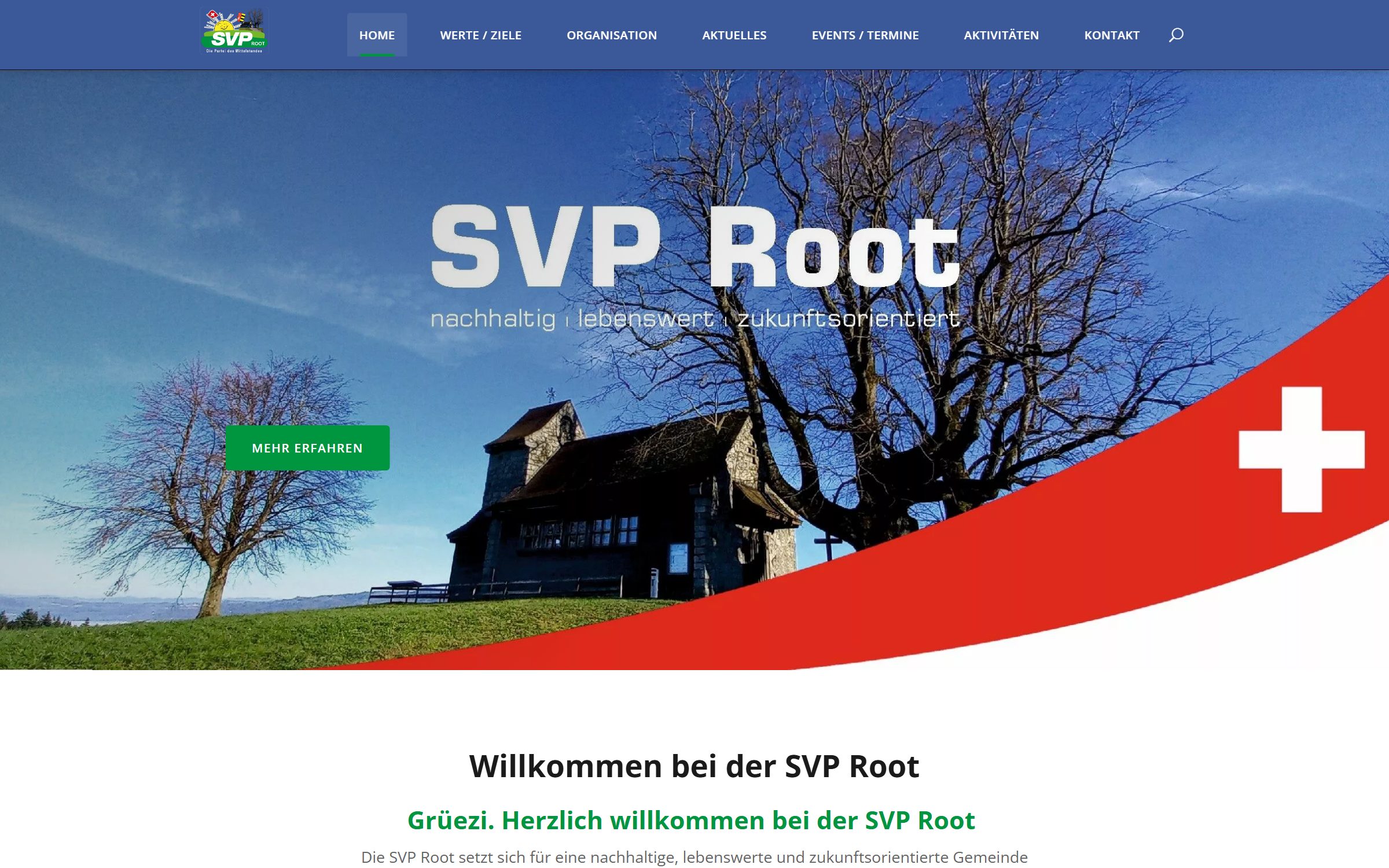 SVP Root home page